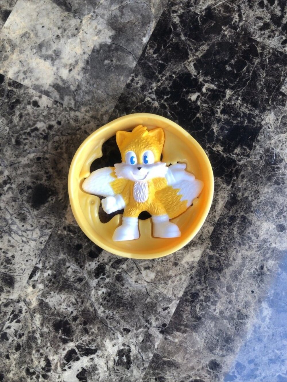 2024 McDonald’s Happy Meal Toy Sonic 3 Tails Yellow Roller WITH BOX